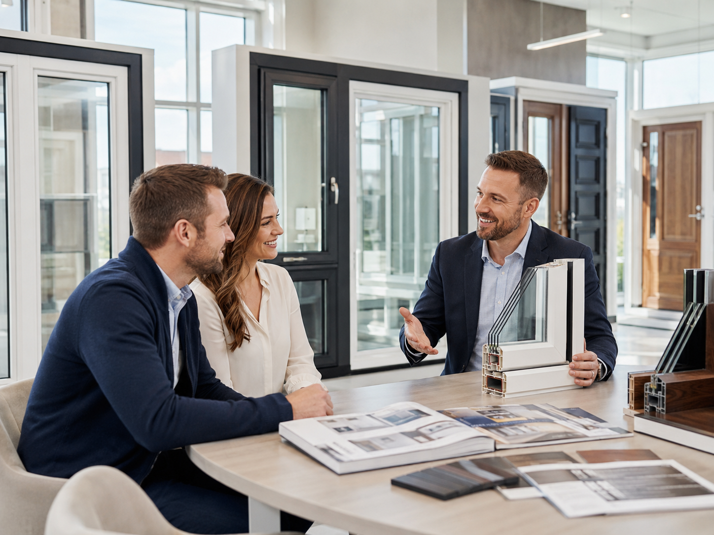 Window and door showroom consultation